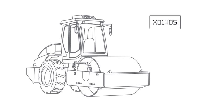 Каток тротуарный двухвальцовый XCMG XD140S